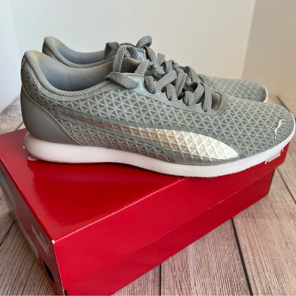 PUMA Vega Soft Foam Silver Shoes 8